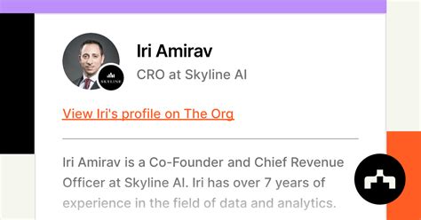 Iri Amirav Cro At Skyline Ai The Org