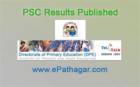 Psc Results Bd Primary School Certificate Examination Results Epathagar