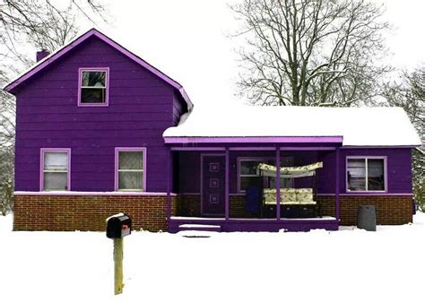 Love This Purple House Purple Home Exterior House Color House Colors