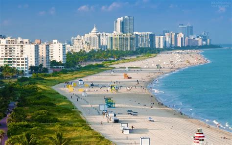 Miami Beach Coast In Florida Breathtaking Landscapes