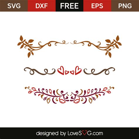 Decorative borders | Lovesvg.com