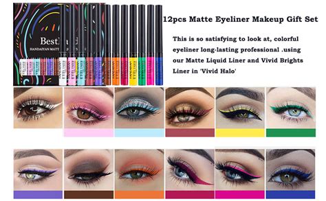 Bestland 12 Colors Matte Liquid Eyeliner Set Rainbow