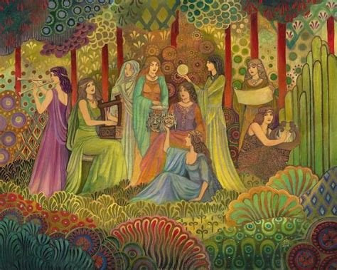 The Nine Muses By Emily Balivet Mythological Goddess Art