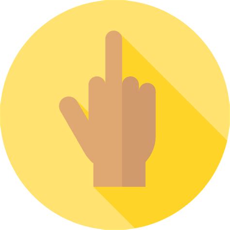 Middle Finger Free Icon