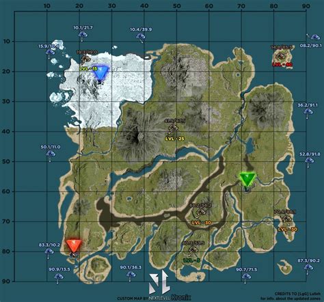 Ark Survival Evolved — A High Quality Custom Map Of The Island By