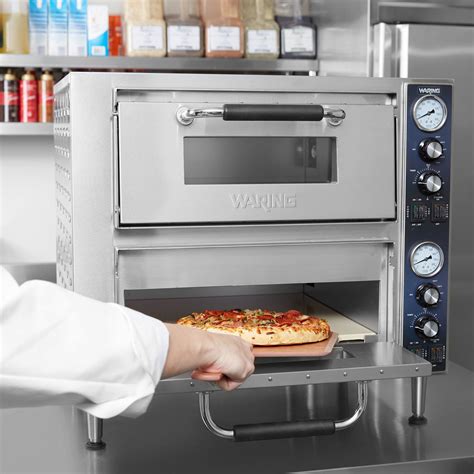 Waring Wpo750 Double Deck Countertop Pizza Oven With Two Independent