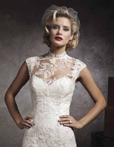 Illusion Neckline Wedding Gowns Musely