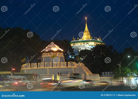 Phra Borom Banphot Or Golden Mountain Is Located At Wat Saket