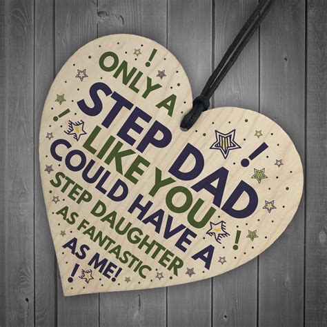 Whether you're looking for useful gifts he'll use time and again or just things that'll make him smile, we've got you covered. Step DAD Birthday Gifts Funny Wood Heart Gift From Step ...