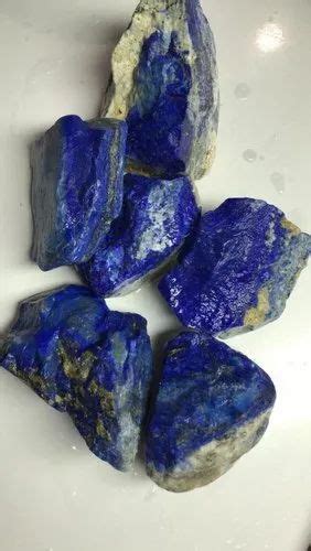 Royal Blue Natural Lapis Lazuli Rough Gemstone Packaging Type Box