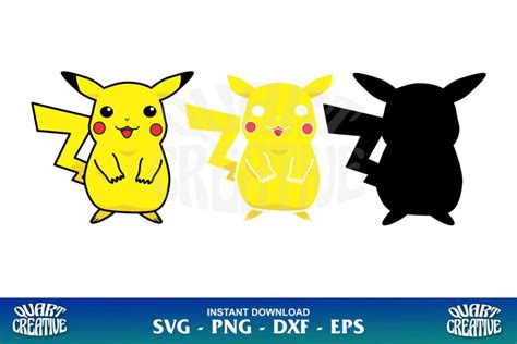 Pokemon Pikachu SVG Layered - Gravectory
