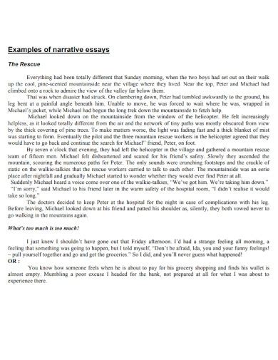 26 Narrative Essay Examples In Pdf Examples