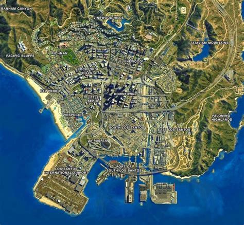 Map Of Los Santos A Comprehensive Guide Map Of The Usa