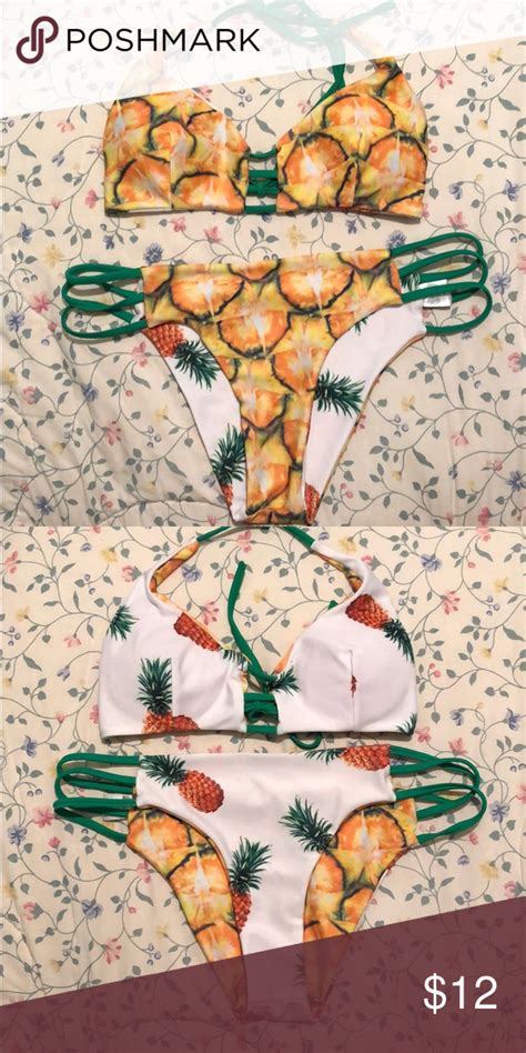 Reversible Pineapple Bikini Bikinis Pineapple Bikini Reversible Bikinis