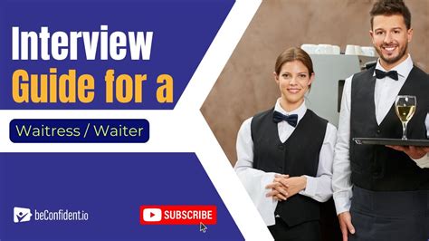 Job Interview Guide For A Waitress Waiter Youtube