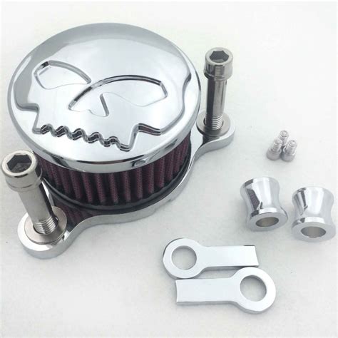 Aftermarket Motorcycle Parts Skull Air Cleaner Intake Filter System Kit