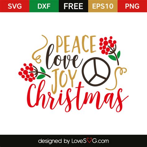 Peace Love Joy Christmas