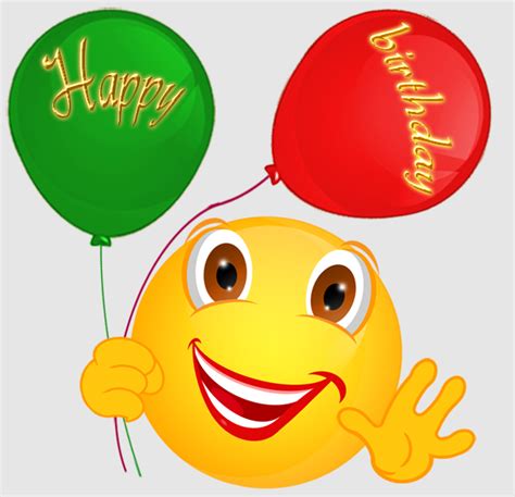 Happy Birthday Smiley Emoticons С днем рождения Смайлики Рождение