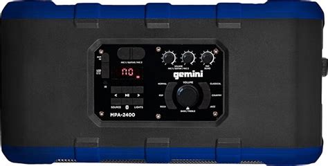 Gemini Mpa 2400 Portable Bluetooth Speaker Zzounds