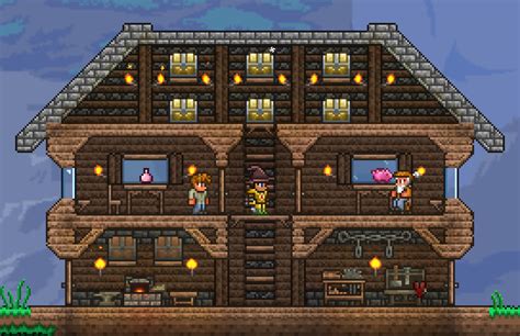 As terraria operates on a day and night cycle, building a shelter for your first night in terraria will keep you safe from any wandering foes. Small starter house (Minor Improvements) : Terraria