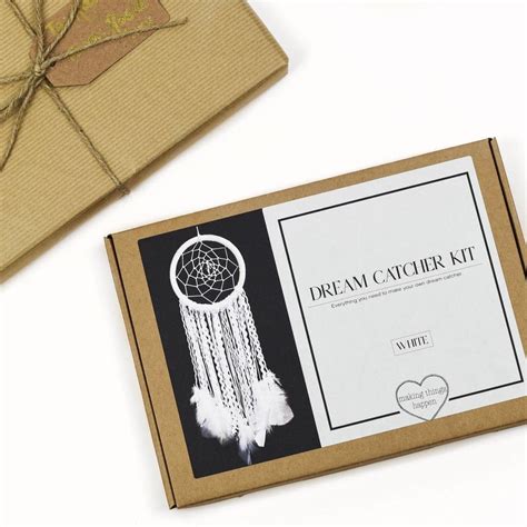 Make Your Own White Dream Catcher Kit By Making Things Happen
