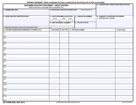 Download Fillable Dd Form 2624