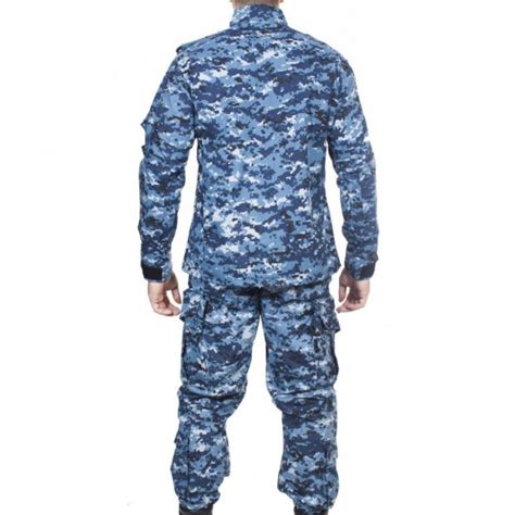 Blue Digital Camo Acu Tactical Special Forces Uniform Bdu Sm