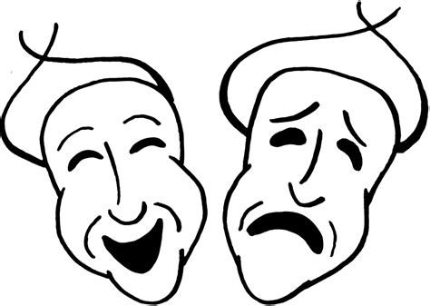 Comedy And Tragedy Masks Drawing At Explore