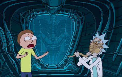 Rick And Morty Vs Alien Covenant See Them Attacked By Facehuggers