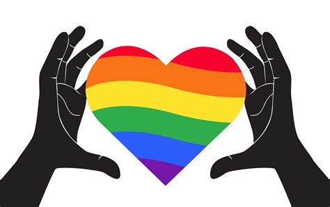Hand Holding Heart Rainbow Flag Lgbt Symbol 533154 Vector Art At Vecteezy