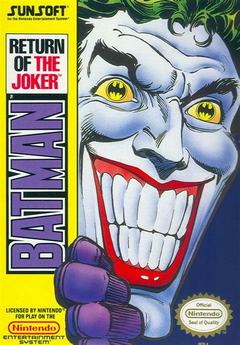 Batman Return Of The Joker 1991 Nes Box Cover Art Mobygames
