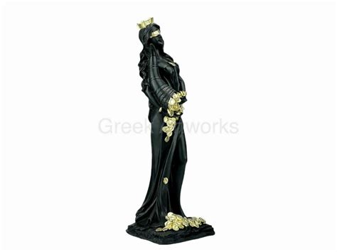 Goddess Fortune Tyche Luck Fortuna Statue Sculpture Figure Hand Painted