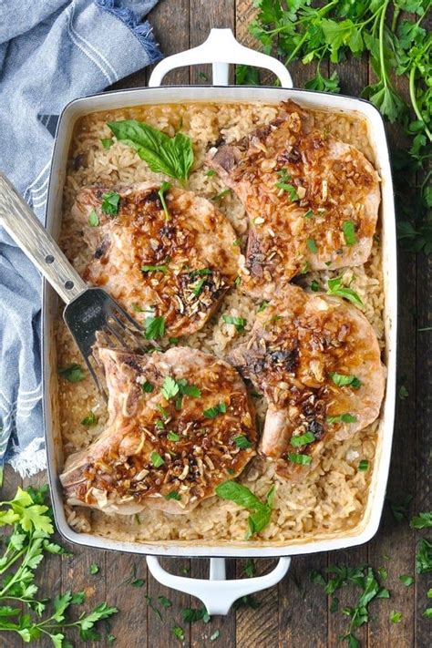 The thick chops are seared then briefly baked in the oven, and the thin ones need just quick searing. Country Pork Chop and Rice Bake | Recipe | Easy pork chop recipes, Pork chop recipes baked, Pork ...