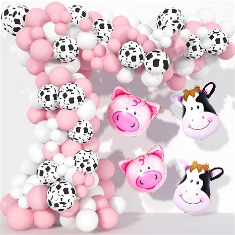Buy Topllon Cow Party Decorations 130 Pcs Farm Animal Balloon Garland