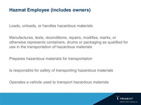 Hazardous Materials Training By