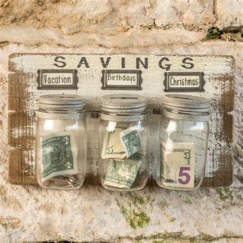 Start small with these basic tips: Money Saving Mason Jar Wall Hanging | Money jars diy, Savings jar diy, Saving money jars