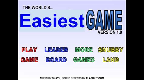 Worlds Easiest Game Youtube