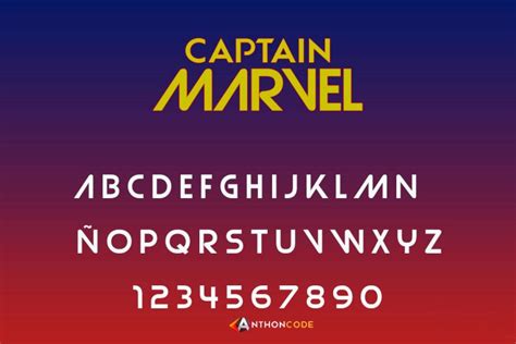 Font Captain Marvel Marvel Font