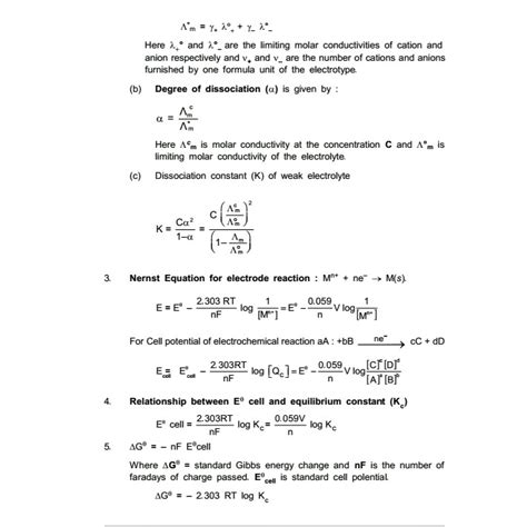 IIT JEE JEEMAINS ADVANCE CHEMISTRY Important Formulas For CBSE Class Students In Physical