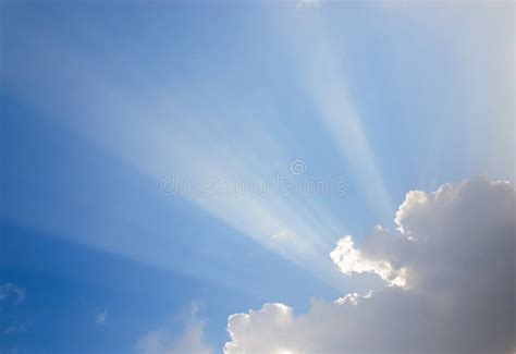 Sunrays Passing Through Clouds Stock Photo Image Of Summer Heaven
