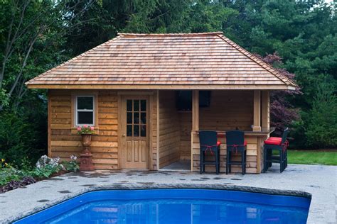 Pool Sheds And Cabanas Oakville Shademaster Landscaping Pool House