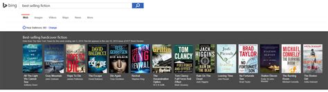 Best Selling Books Carousel In Bing Search Results