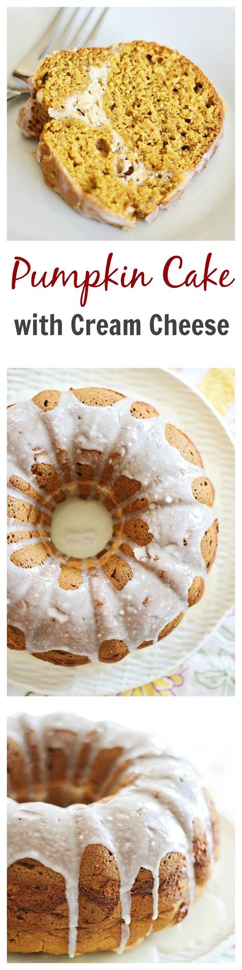 In a stand mixer, beat the cream cheese with the. Sweet pumpkin cream cheese bundt cake recipe with pumpkin ...