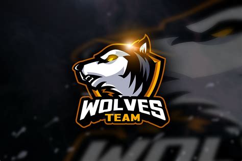 Wolf Team Mascot And Esport Logo Esportes Logos Esportivos Design