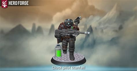 Clock Pilot Titanfall Made With Hero Forge