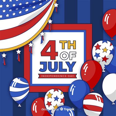 Free Vector Fourth Of July