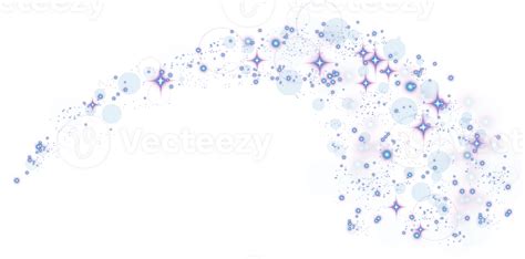 Abstract Blue Glitter Wave Illustration Blue Stardust Sparkle