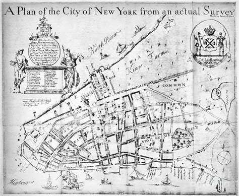 New York Map 1730 Photograph By Granger Pixels