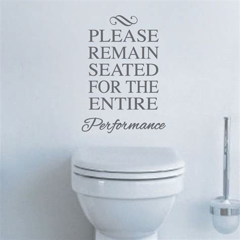 Funny Toilet Vinyl Decal Sticker From Trendy Wall Designs