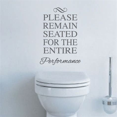 Funny Toliet Bathroom Wall Sticker Decals Washroom Vinyl Wall Quotes